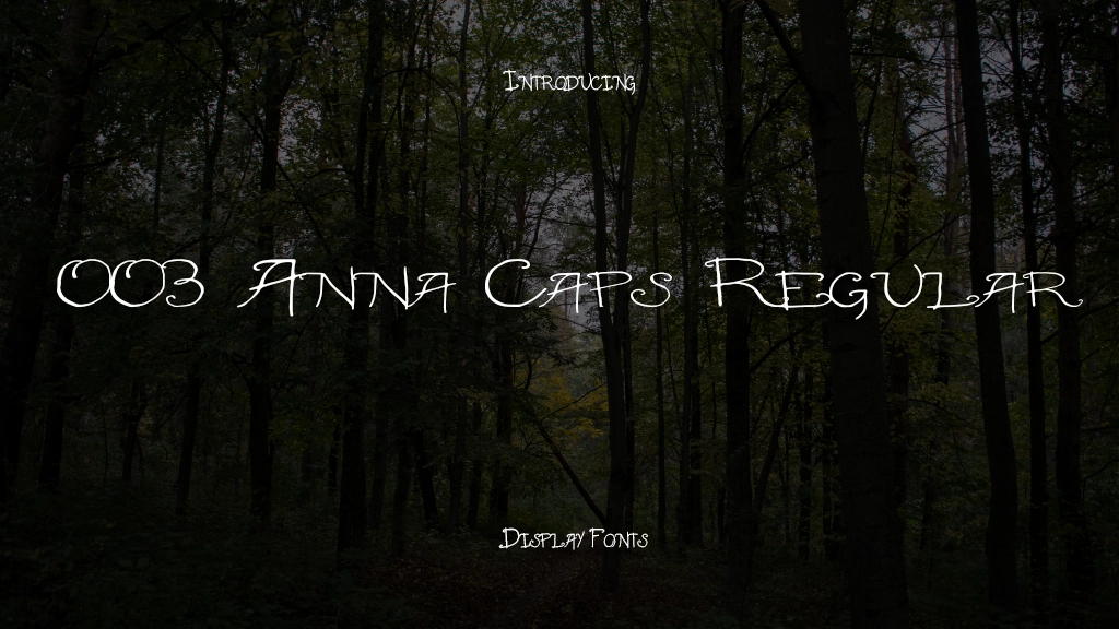 003 Anna Caps Regular Font Sample Images  1