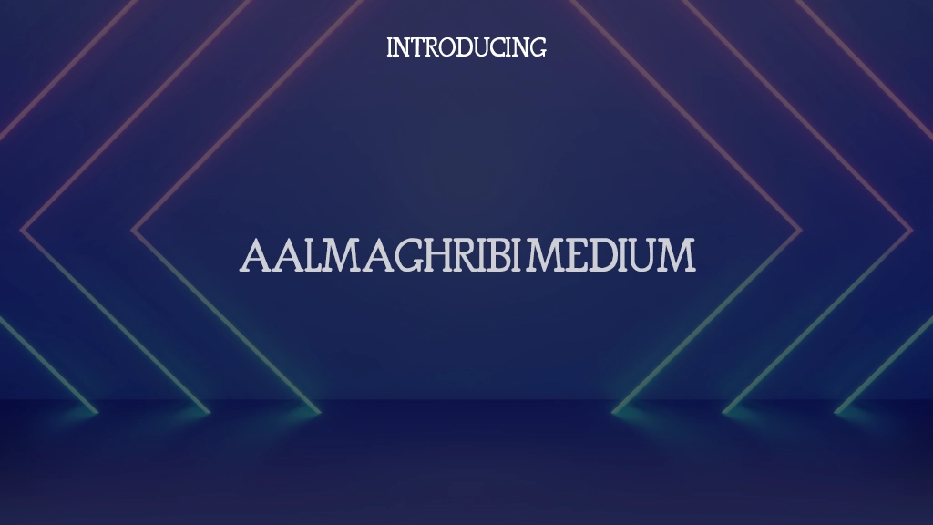 AALMAGHRIBI Medium Font Sample Images  1