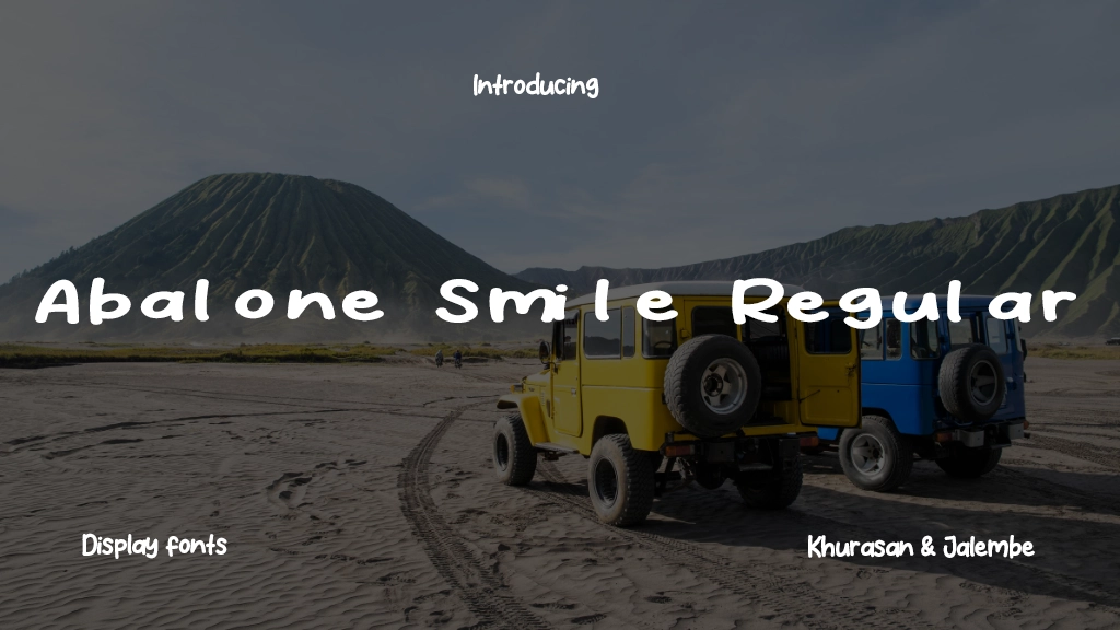 Abalone Smile Regular Font Sample Image 1