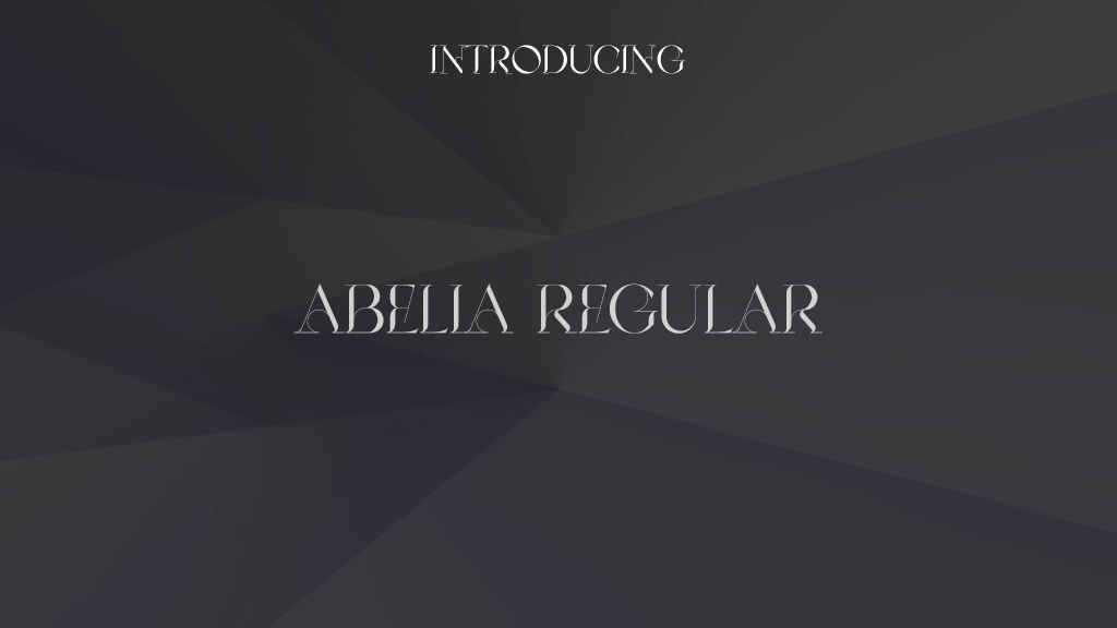 Abelia Regular Font Sample Images  1