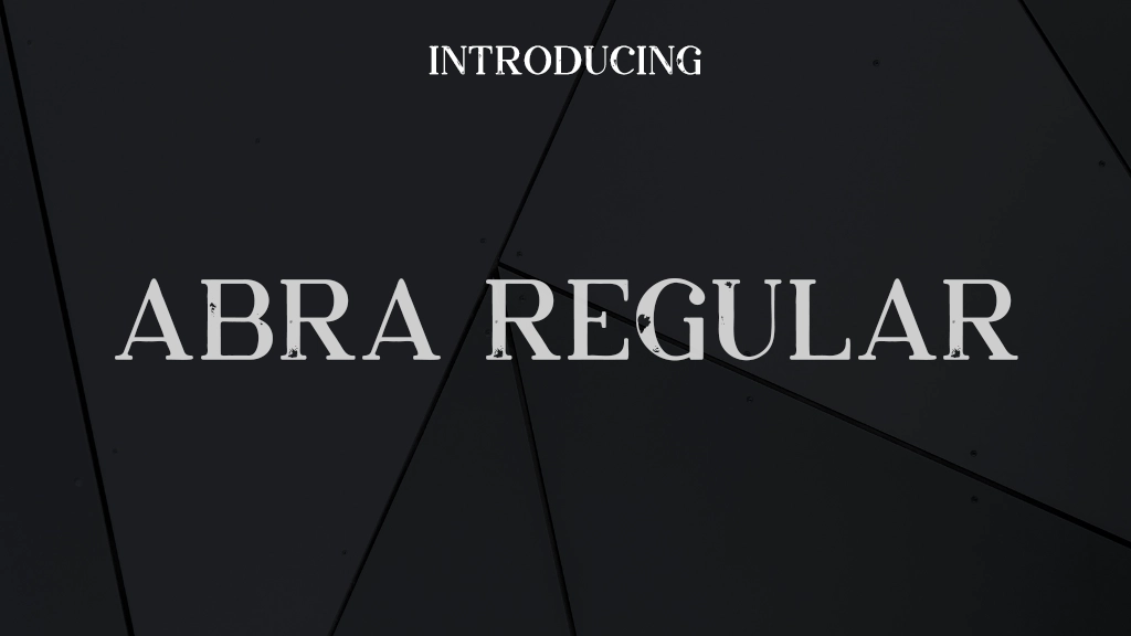 Abra Regular Font Sample Images  1