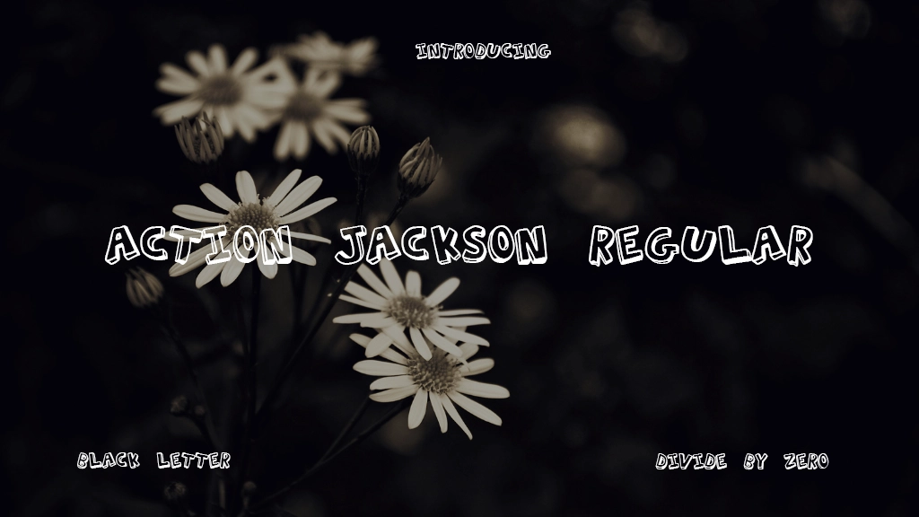 Action Jackson Regular Font Sample Image 1