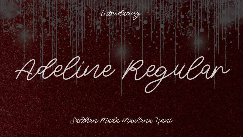 Adeline Regular Font Sample Images  1