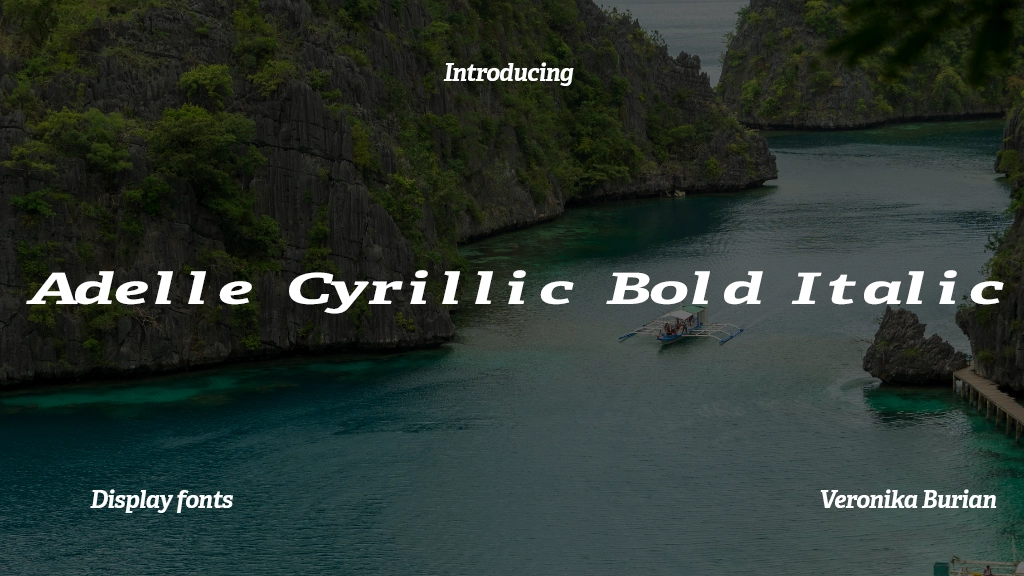 Adelle Cyrillic Bold Italic Font Sample Image 1