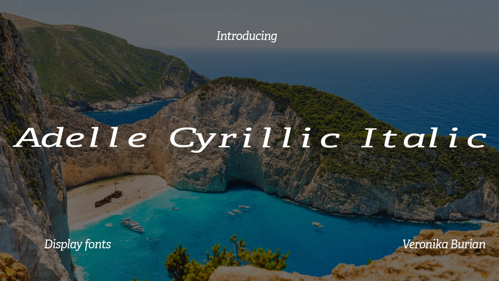 Adelle Cyrillic Italic Font Sample Image 1