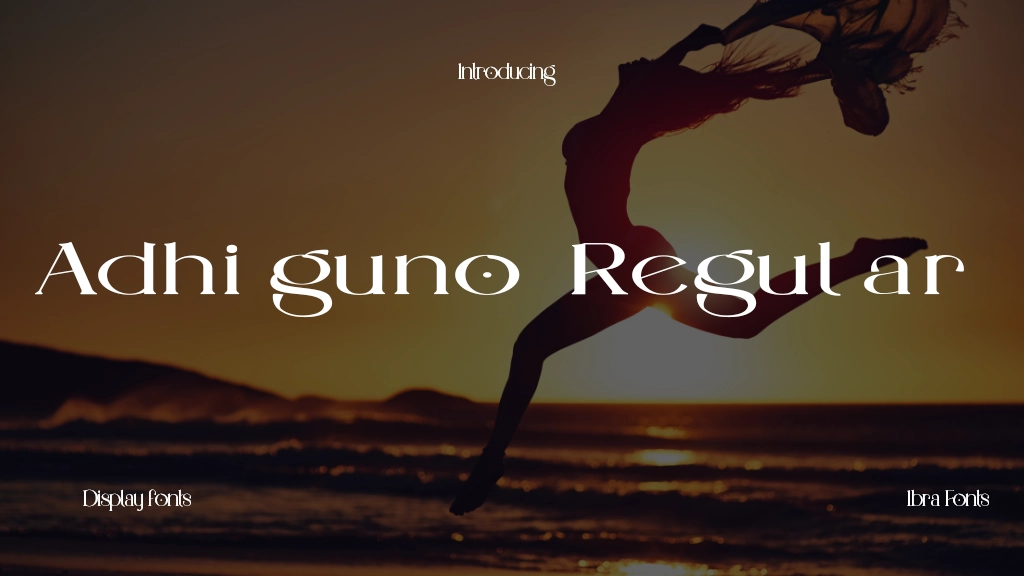 Adhiguno Regular Font Sample Image 1