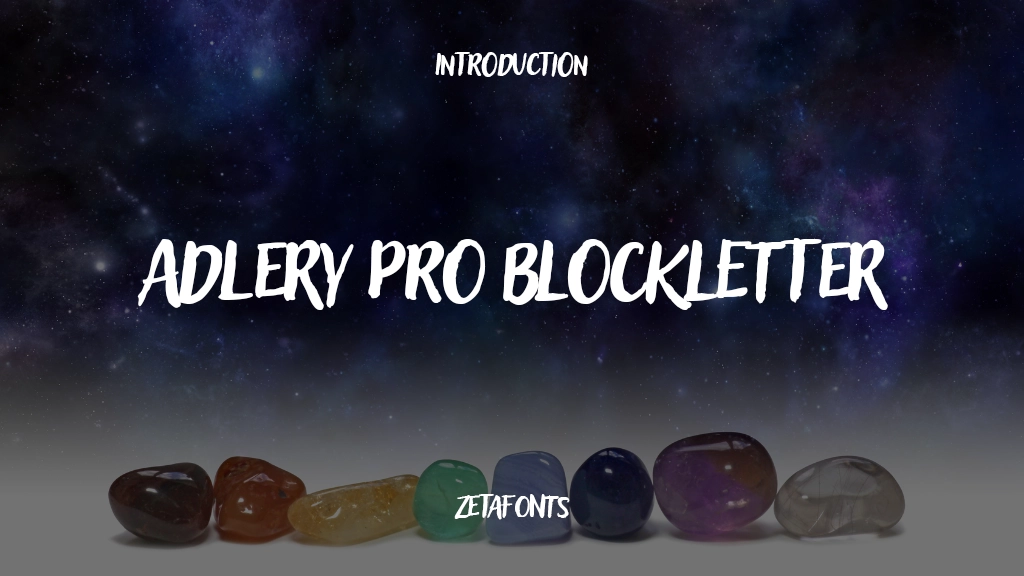 Adlery Pro Blockletter Font Sample Image 1