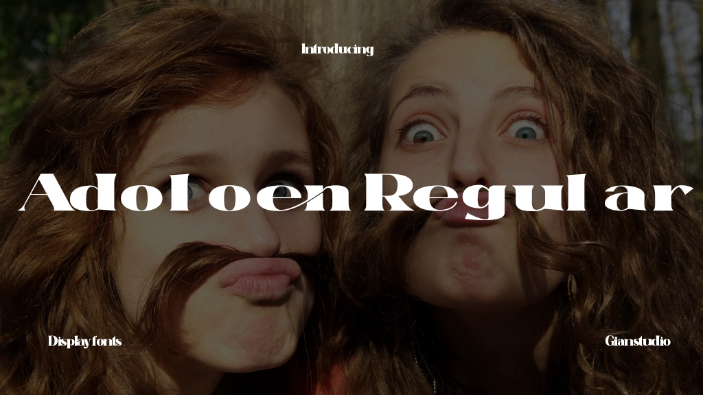 Adoloen Regular Font Sample Image 1