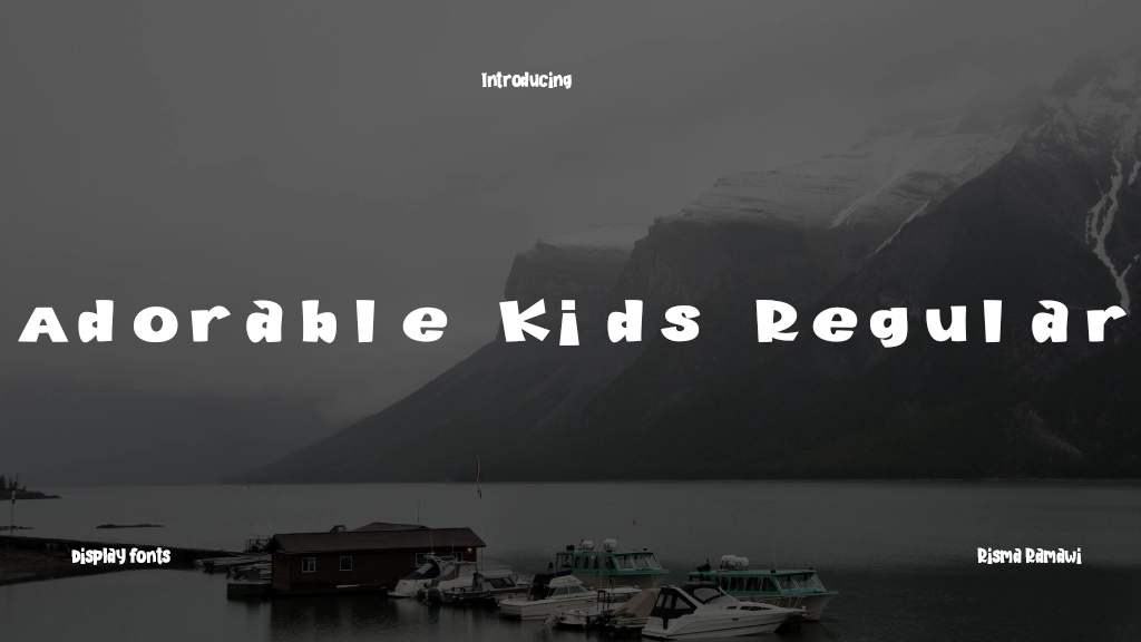 Adorable Kids Regular Font Sample Image 1