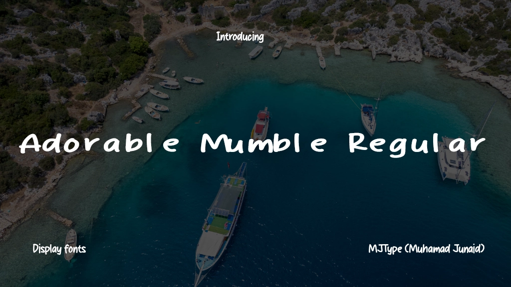 Adorable Mumble Regular Font Sample Image 1