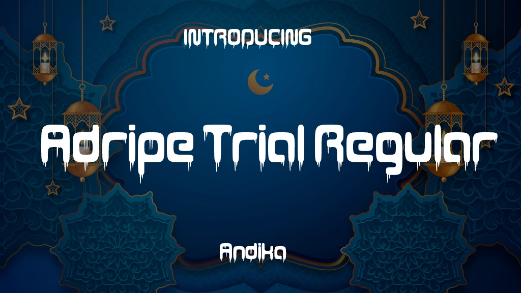 Adripe Trial Regular Font Sample Image 2