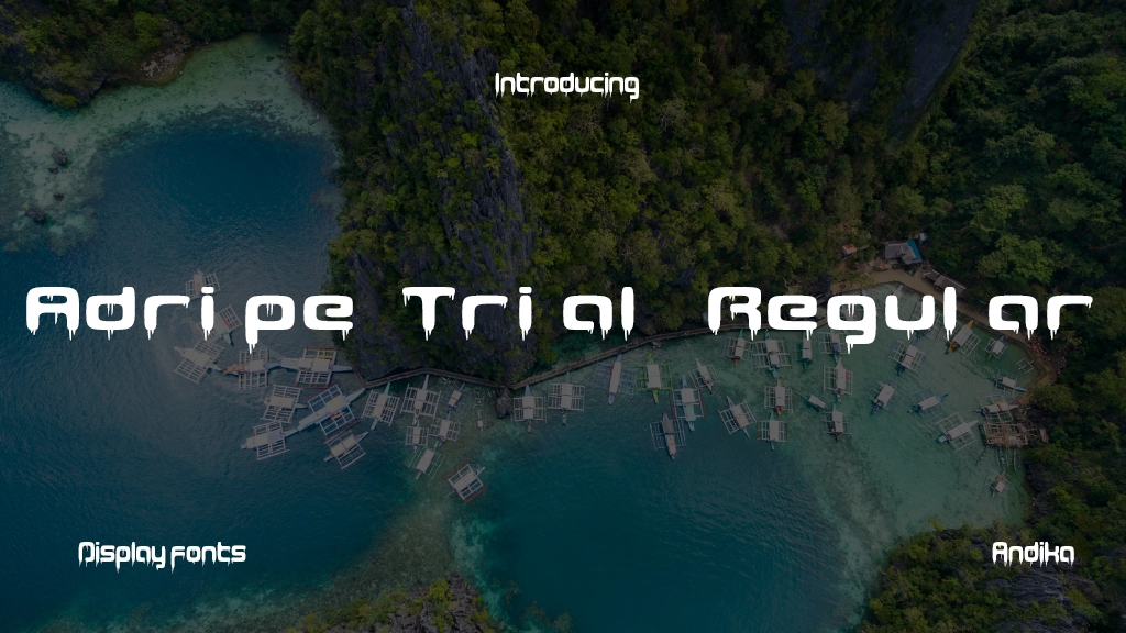 Adripe Trial Regular Font Sample Image 1