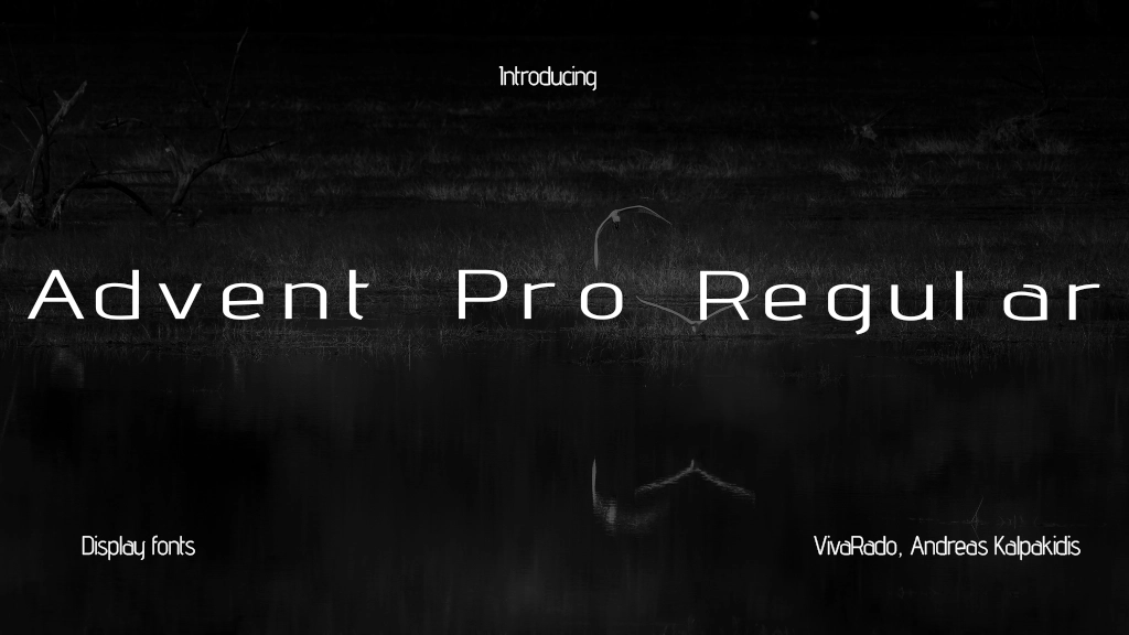 Advent Pro Regular Font Sample Image 1