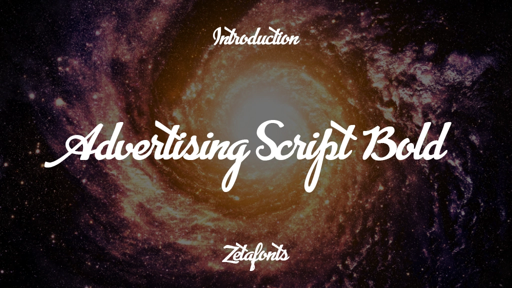 Advertising Script Bold Font Sample Image 1