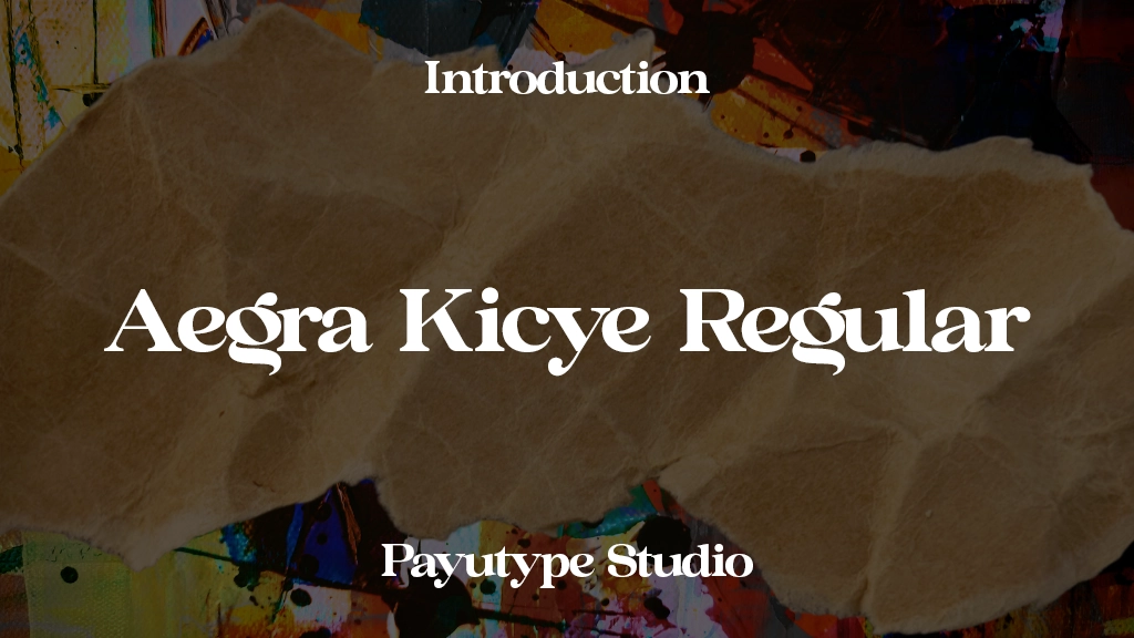 Aegra Kicye Regular Font Sample Images  1