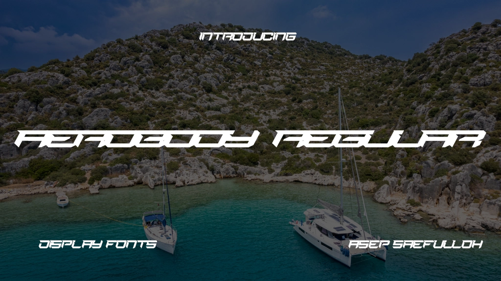 Aerobody Regular Font Sample Image 1