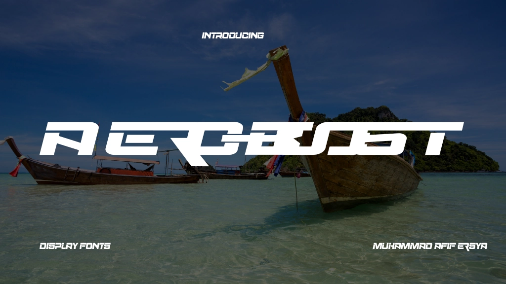 Aeroboost Personal Use Font Sample Image 1