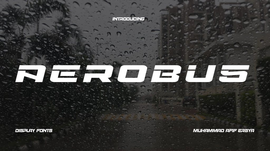 Aerobus Personal Use Font Sample Image 1