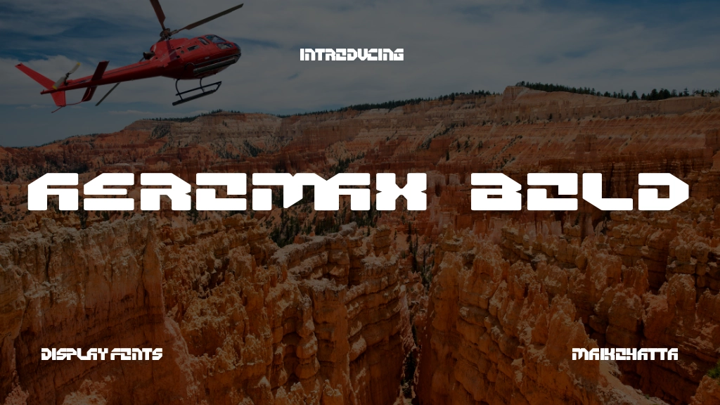 AEROMAX Bold Font Sample Image 1