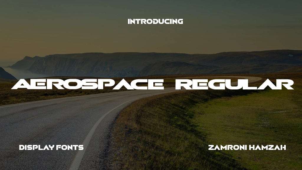 Aerospace Regular Font Sample Image 1