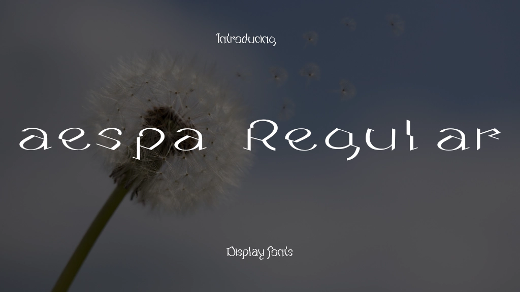 aespa Regular Font Sample Image 1