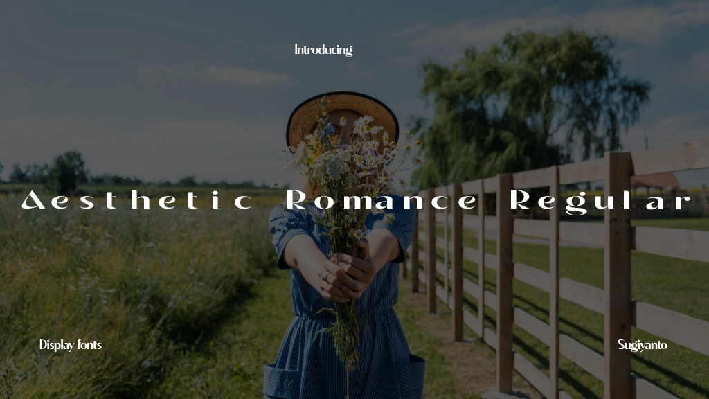 Aesthetic Romance Regular Font Sample Image 1