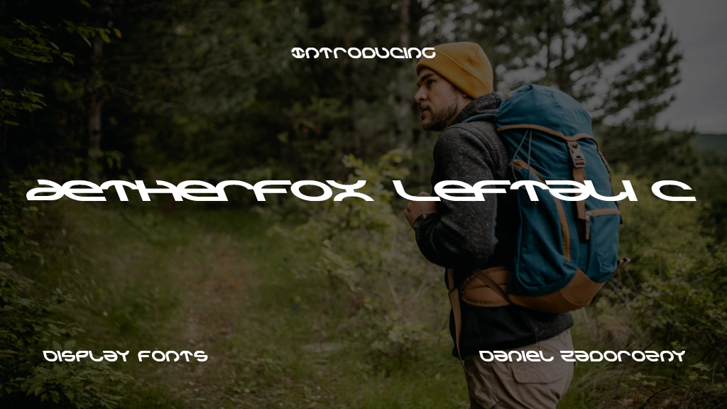 Aetherfox Leftalic Font Sample Image 1