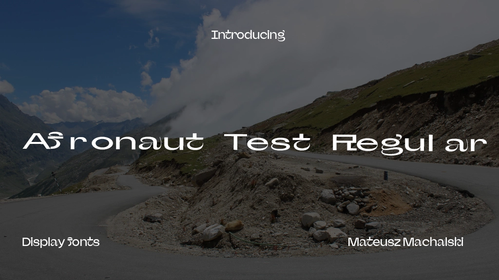 Afronaut Test Regular Font Sample Image 1