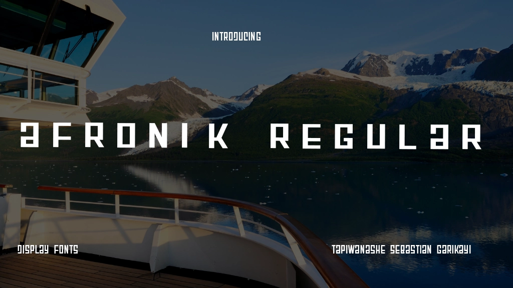 Afronik Regular Font Sample Image 1