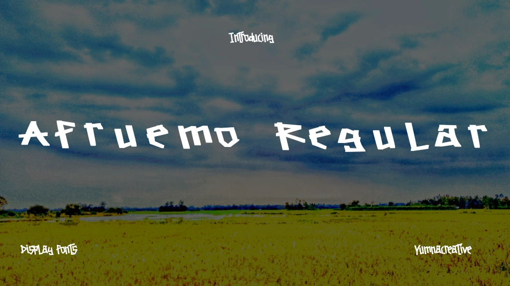 Afruemo Regular Font Sample Image 1