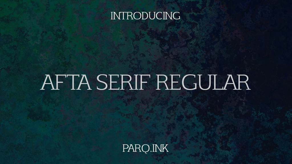 Afta serif Regular Immagini di esempio dei caratteri  1