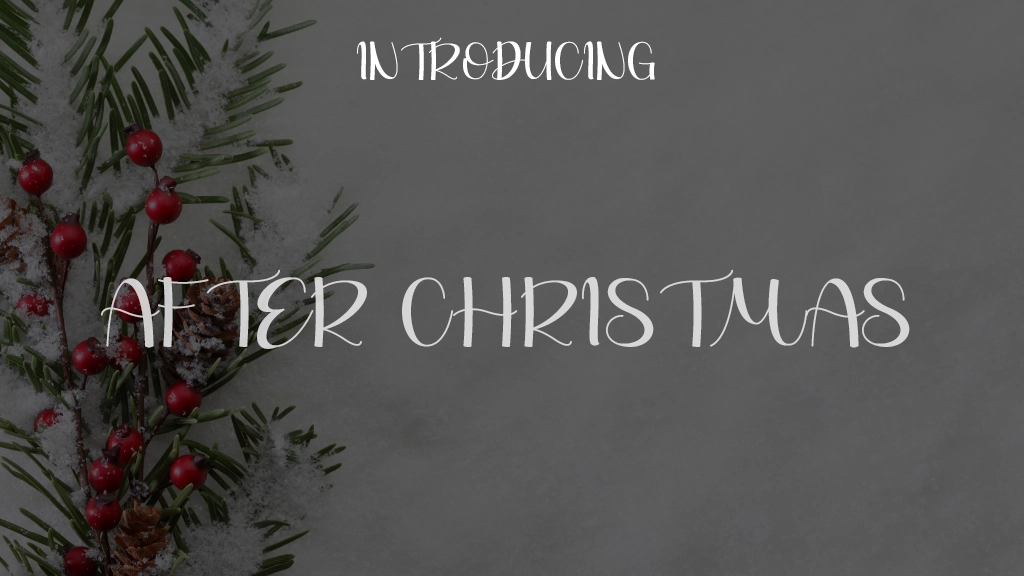 After Christmas Font Sample Images  1