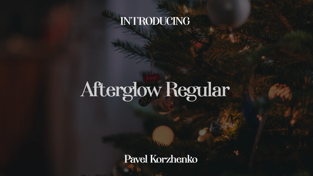 Afterglow Regular Font Sample Images  1