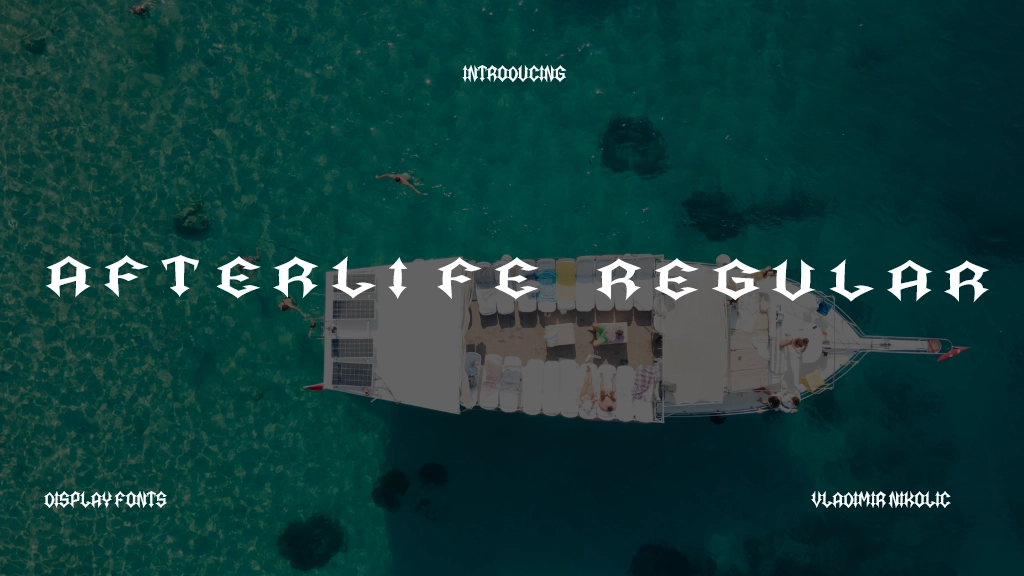 Afterlife Regular Font Sample Image 1