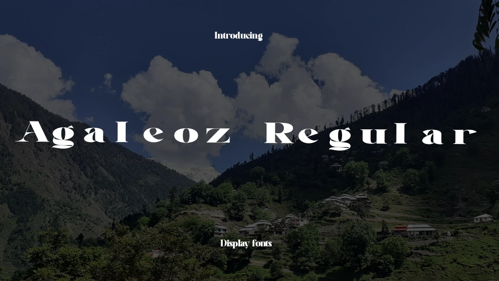 Agaleoz Regular Font Sample Image 1