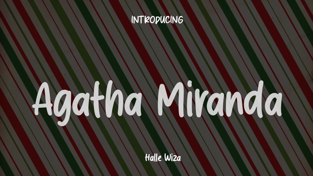 Agatha Miranda Font Sample Images  1