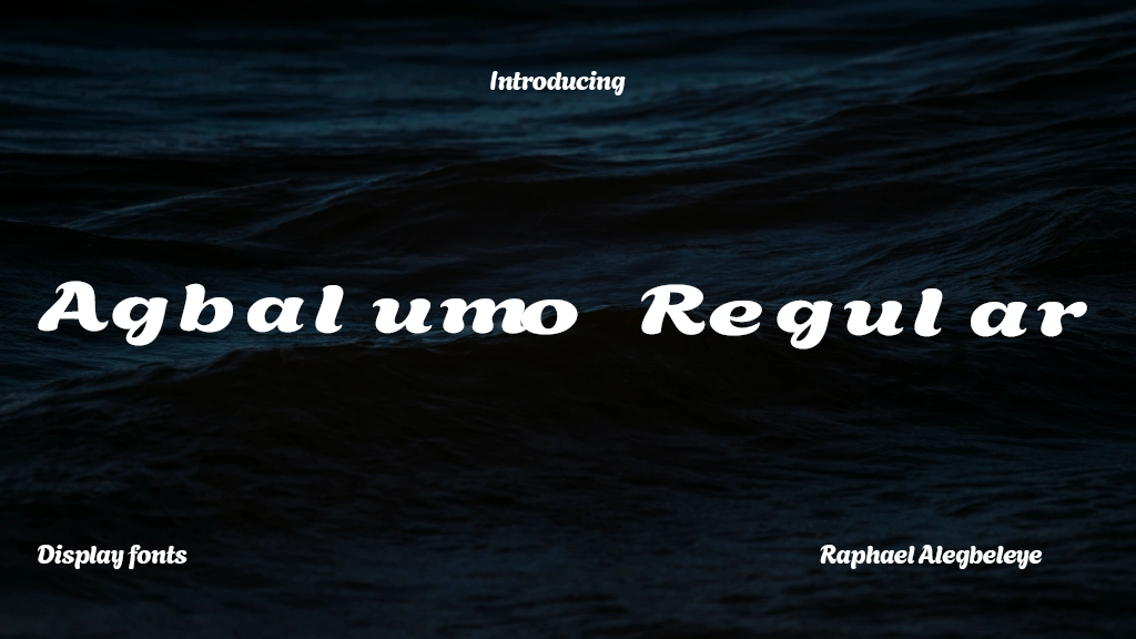 Agbalumo Regular Font Sample Image 1