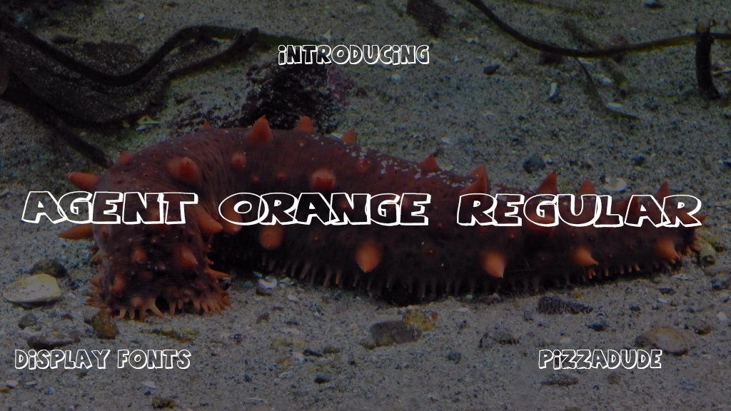 Agent Orange Regular Font Sample Image 1