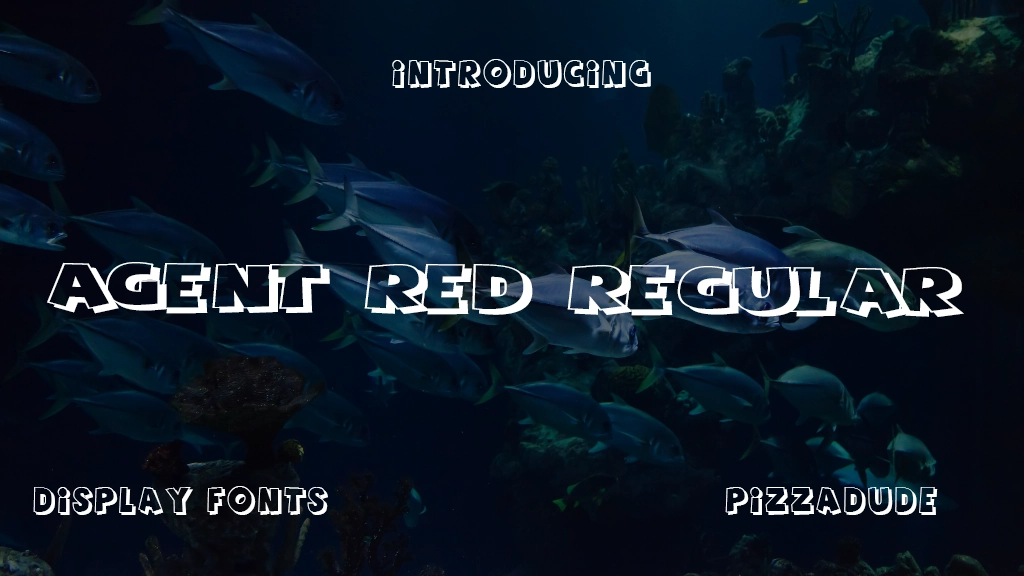 Agent Red Regular Font Sample Image 1