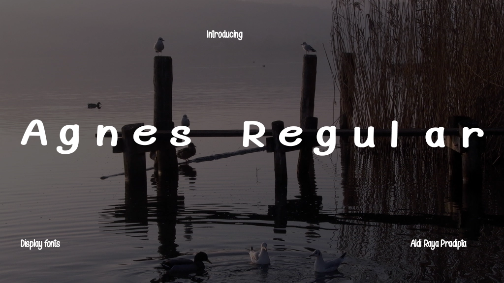 Agnes Regular Font Sample Image 1