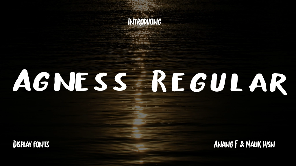 Agness Regular Font Sample Image 1