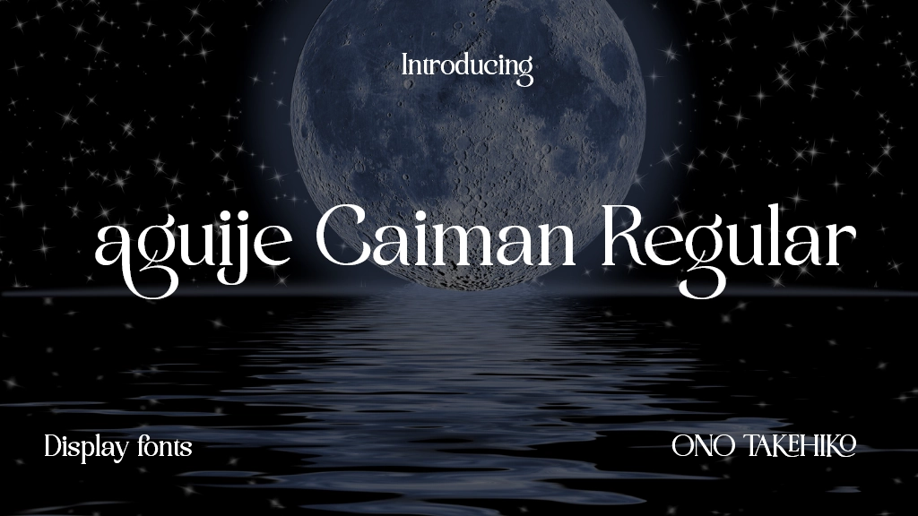 aguije Caiman Regular Font Sample Image 1