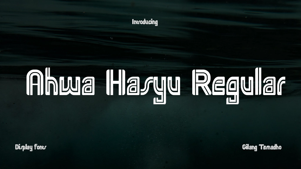 Ahwa Hasyu Regular Font Sample Image 1