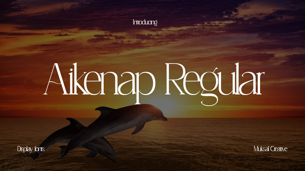 Aikenap Regular Font Sample Image 1