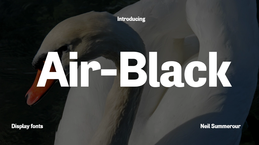 Air Black Font Sample Image 1