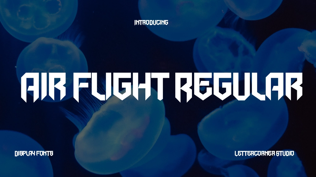 Air Flight Regular Font Sample Image 1