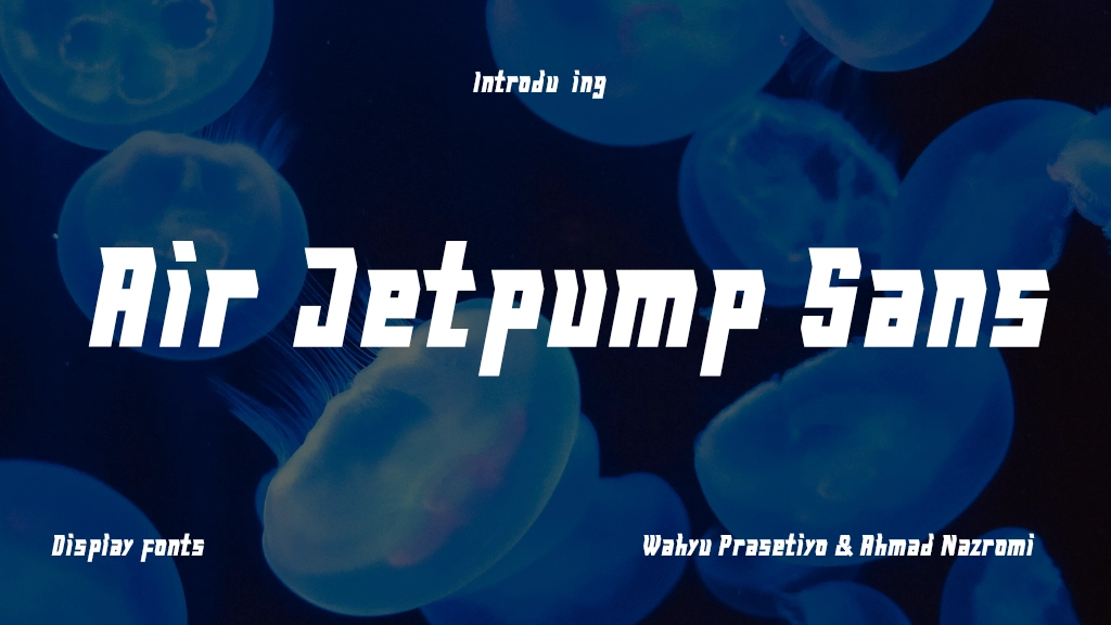 Air Jetpump Sans Font Sample Image 1