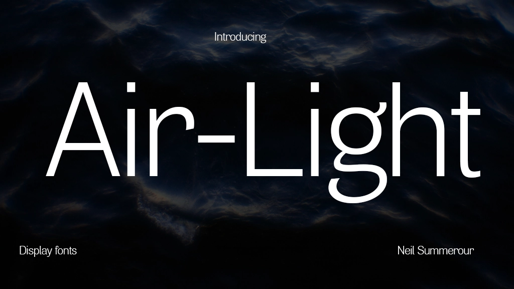 Air Light Font Sample Image 1