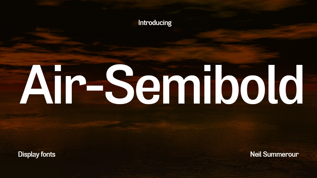 Air Semibold Font Sample Image 1