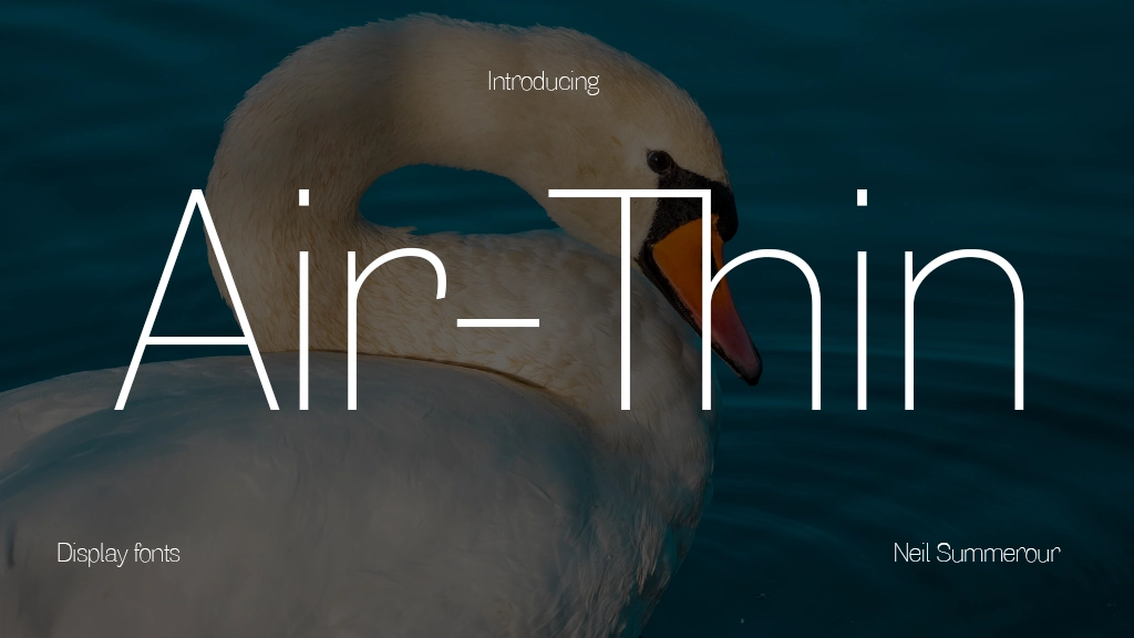 Air Thin Font Sample Image 1